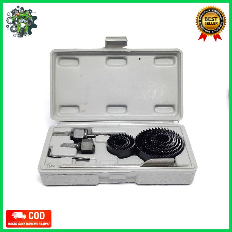 Mata bor Hole Saw 13pc / 16pc / 6 pc Pembuat Lubang Kayu-PVC-Pralon-Hydroponik  Matabor gergaji luba