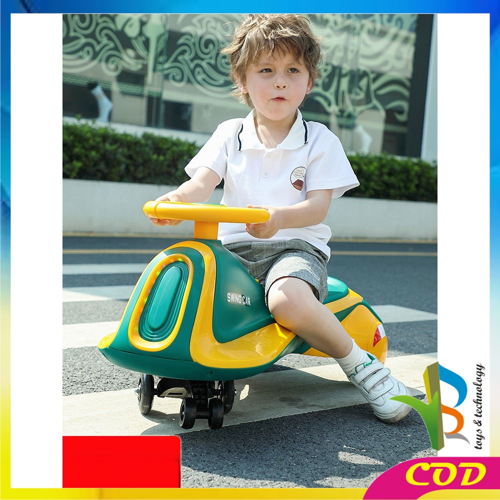 RB-M193 Mainan Mobil Dorong Anak Ride On Swing Car LED Musik Mobil Mobilan Anak Dorong Skuter Duduk