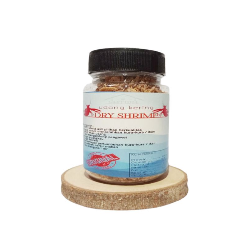 [50 GR] Makanan kura-kura brazil udang kering dry shrimp pakan kura air hijau damer ambon piput razor ast cst driedshrimp udang kering tawar pakan ikan murah