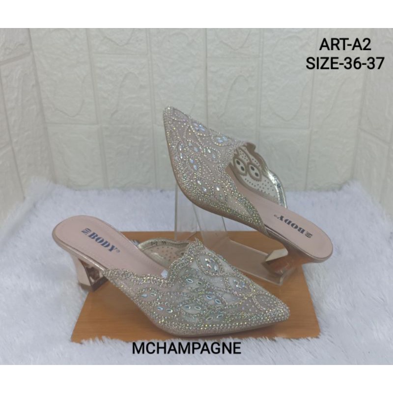 SANDAL PESTA IMPORT WANITA NO BODY A-2