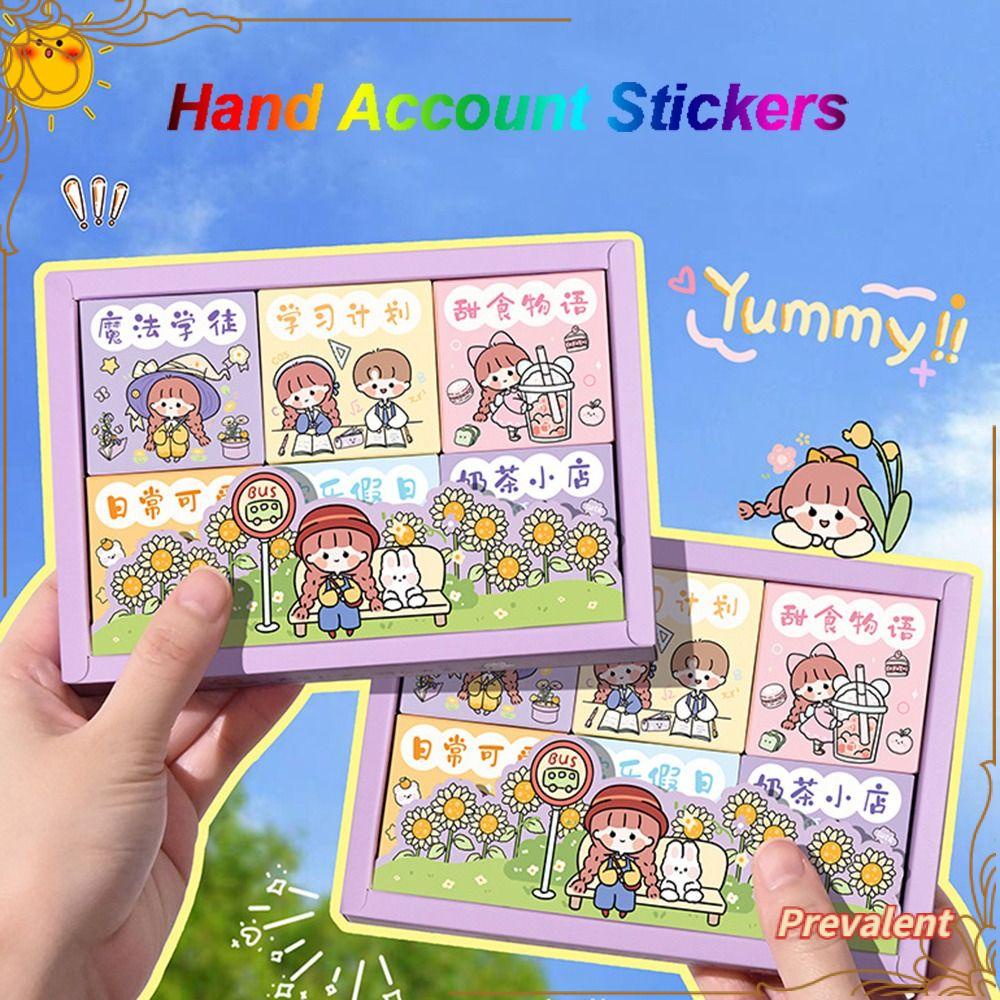 Preva 300lembar/set Stiker Kartun Tangan Akun Laptop Dekorasi Scrapbooking