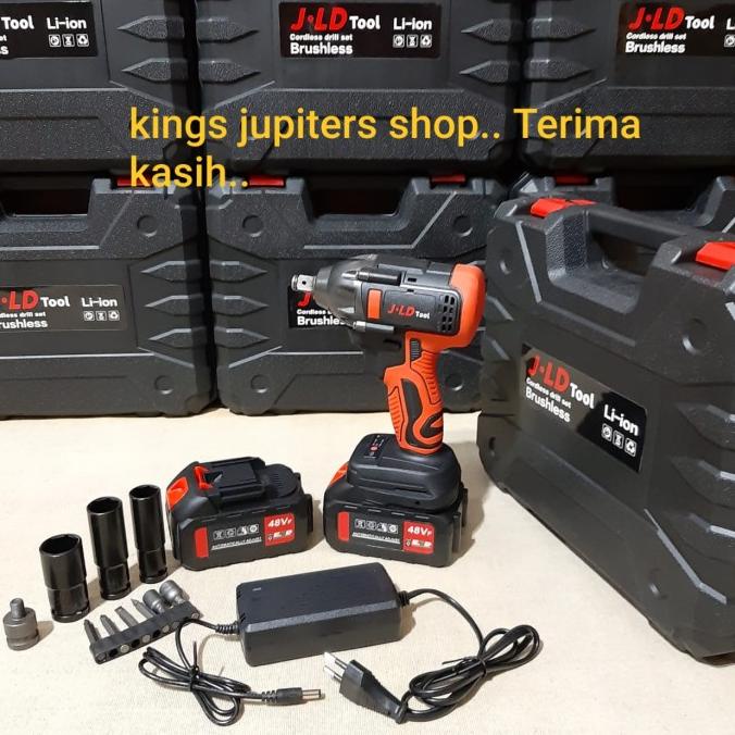 MESIN BOR BUKA BAUT JLD 48VOLT IMPACT WRENCH 48 VOLT JLD CORDLESS 48 V