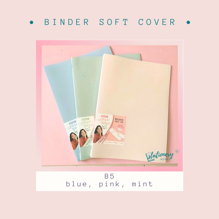 

BINDER B5 PASTEL RAINBOW - NOTEBOOK RING - SOFT COVER