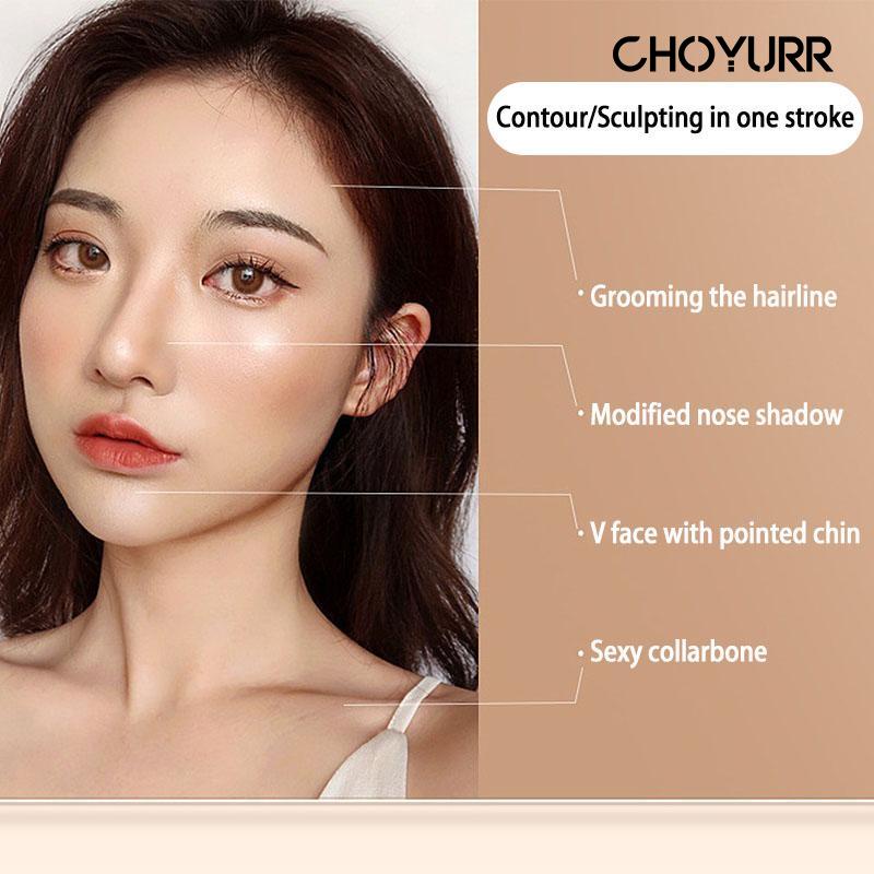 【COD】2 In1 Contouring Stick Waterproof Tahan Lama 3D Stick Concealer Face Stick Colour Geometry Duo Concealer Stick Contour Make up Stick Murah-CH