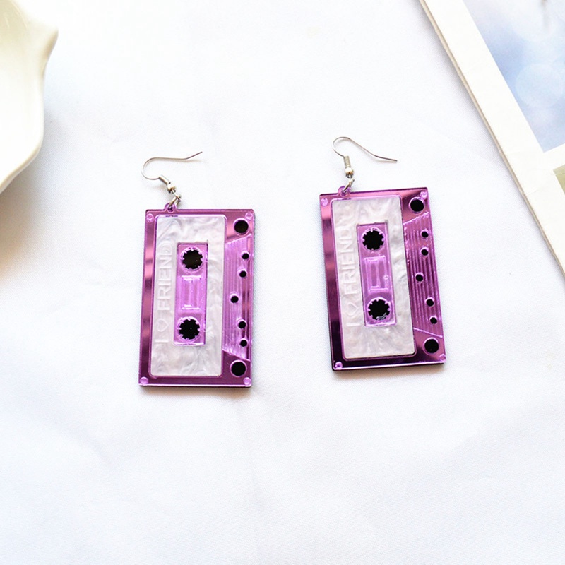 Cutiejewelry Kaset Pita Juntai Lucu Wanita Drop Pretty Earrings