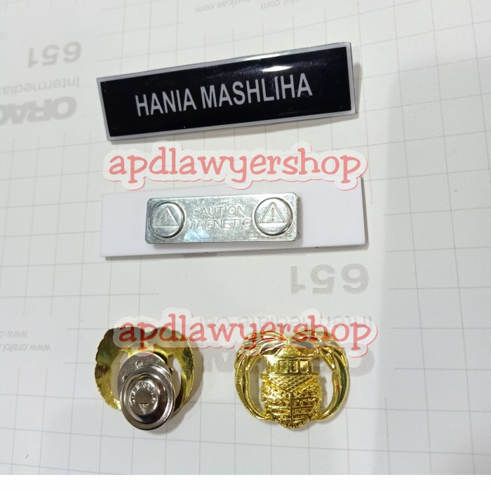 

Nametag Paket Hemat Paket Asn Name Tag Magnet,Pin Korpri Magnet Bahan Premium