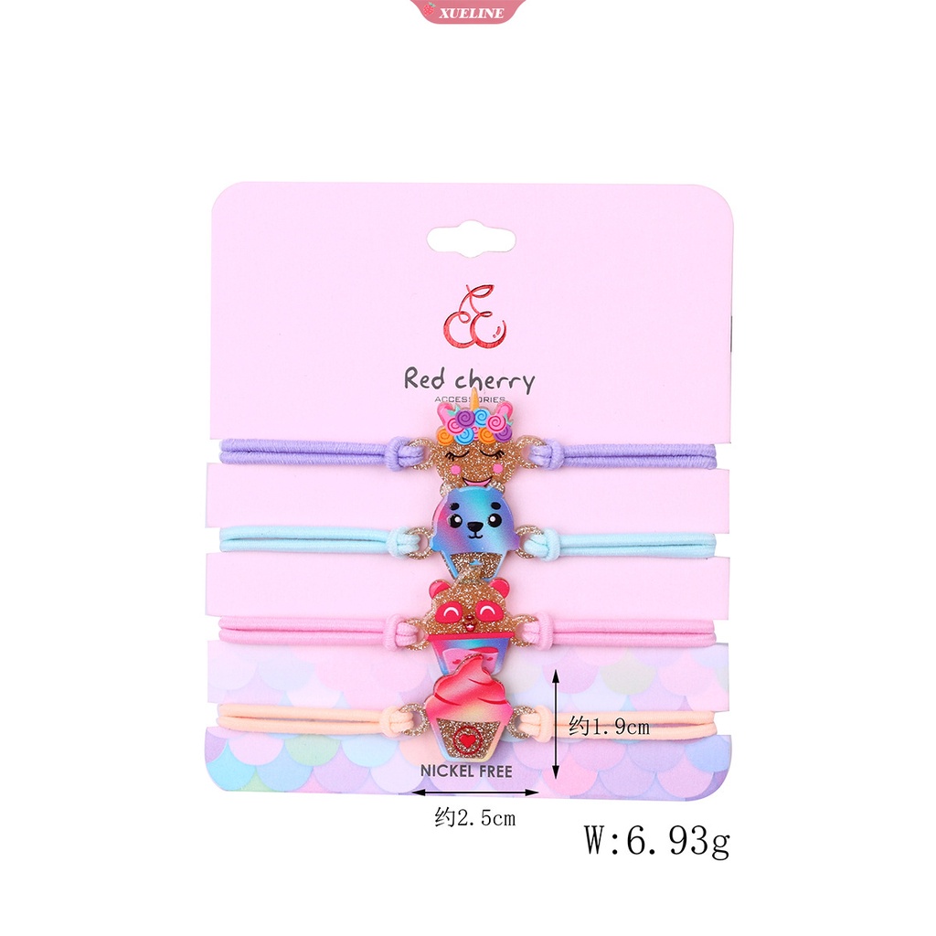 Kartun Alpaka Gelang Akrilik Aksesoris Tenun Tangan Lucu Anak Tali Elastis good friend Gelang Tali Kepala [ZXL]