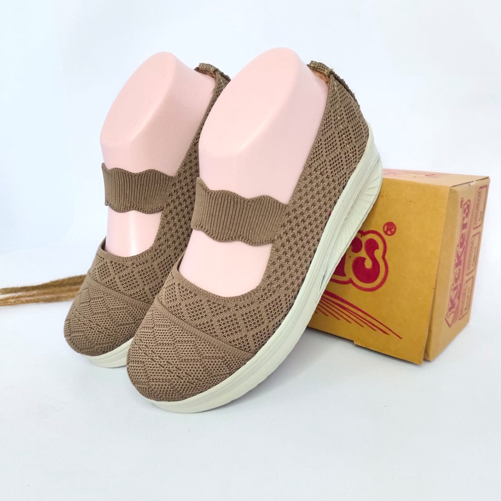 Belbe/Sepatu Rajut import/Sepatu Wedges Wanita/Sepatu cewe import/Sepatu slip on