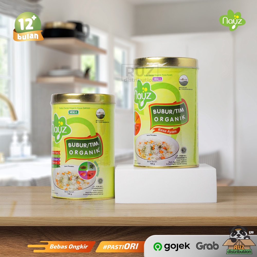 Nayz Bubur Bayi Organik Homemade Tim Kaleng 150gr