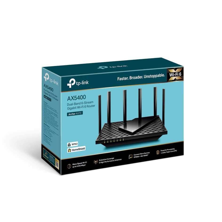 Tp-Link Archer AX73 AX5400 Dual-Band Gigabit Wi-Fi 6 Router