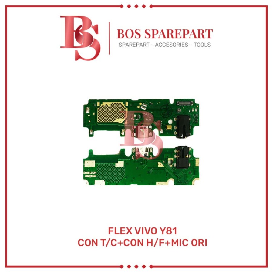 FLEXIBEL VIVO Y81 + CONNECTOR CHARGER + CONNECTOR HANDSFREE + MIC ORI