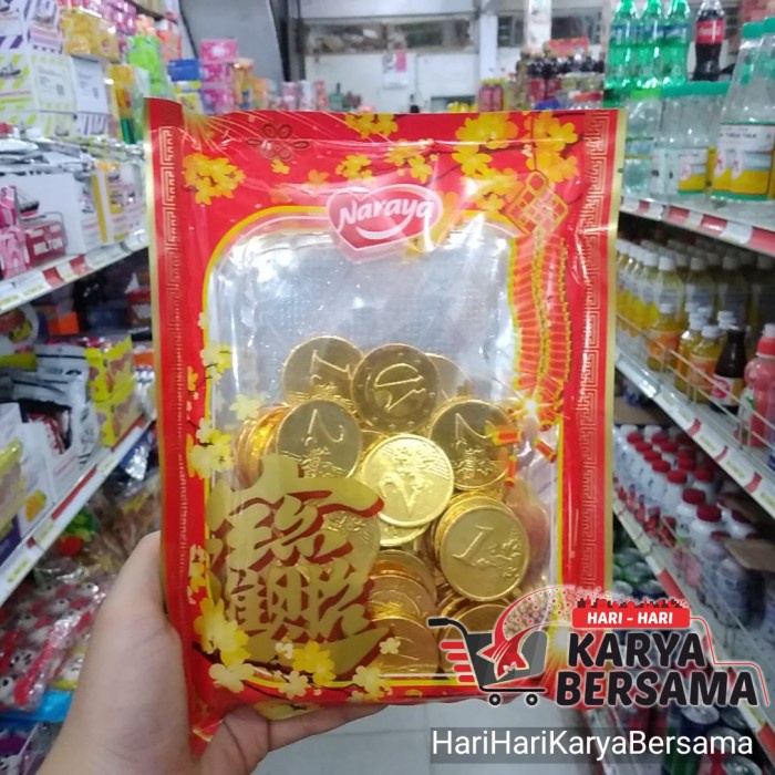 

.........] CHOCOLATE NARAYA CHOCO GOLD COIN 200GR