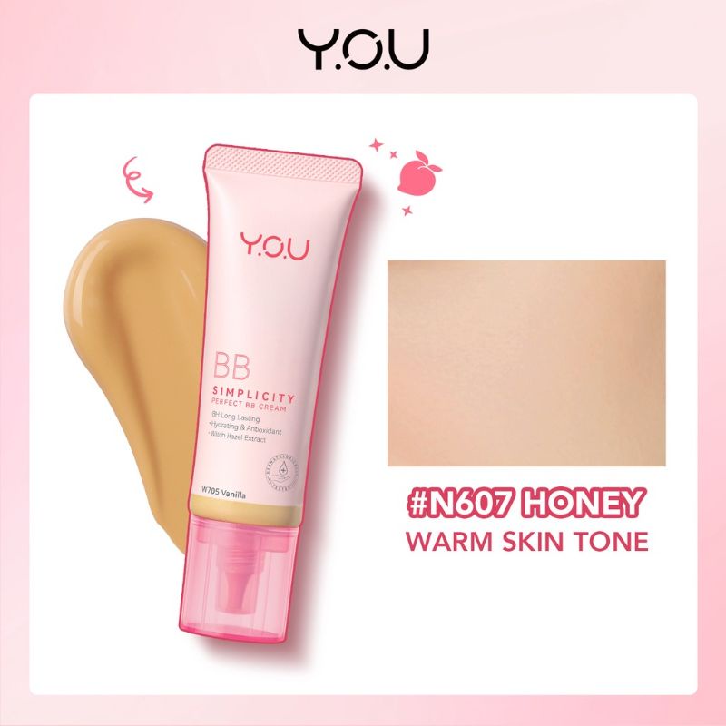 YOU Simplicity Perfect Glow BB Cream | Tahan lama | Skin Nourishing