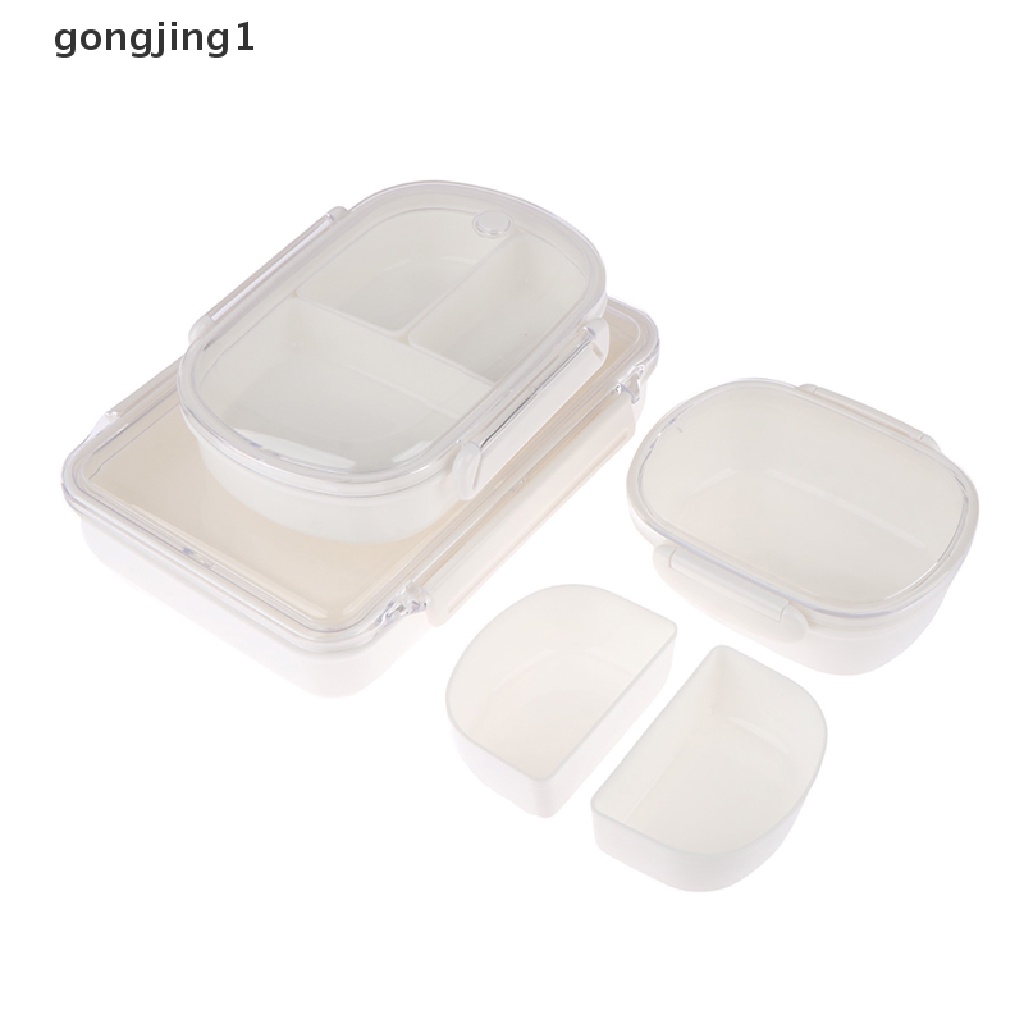 Ggg Bento Lunch Box Sekat Bisa Dilepas Kulkas Aman Microwave Penyimpanan Buah ID