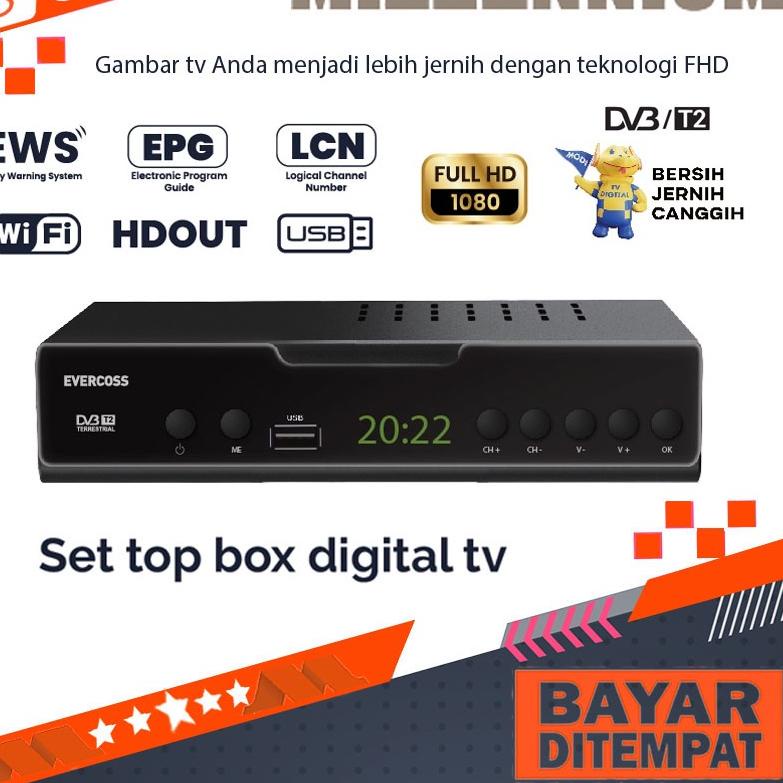 Rekomendasi Evercoss Set Top Box Set Bok Set Top Bok T2 Siaran TV Digital