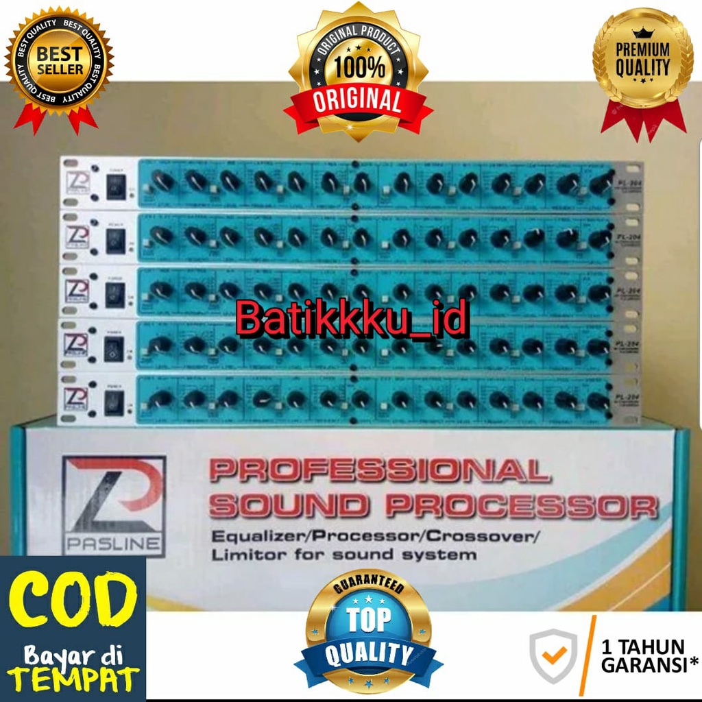 Crossover PASLINE PL 204 SUB PL204 ORIGINAL 4 WAY STEREO PLUS SUBWOOFER OUTPUT
