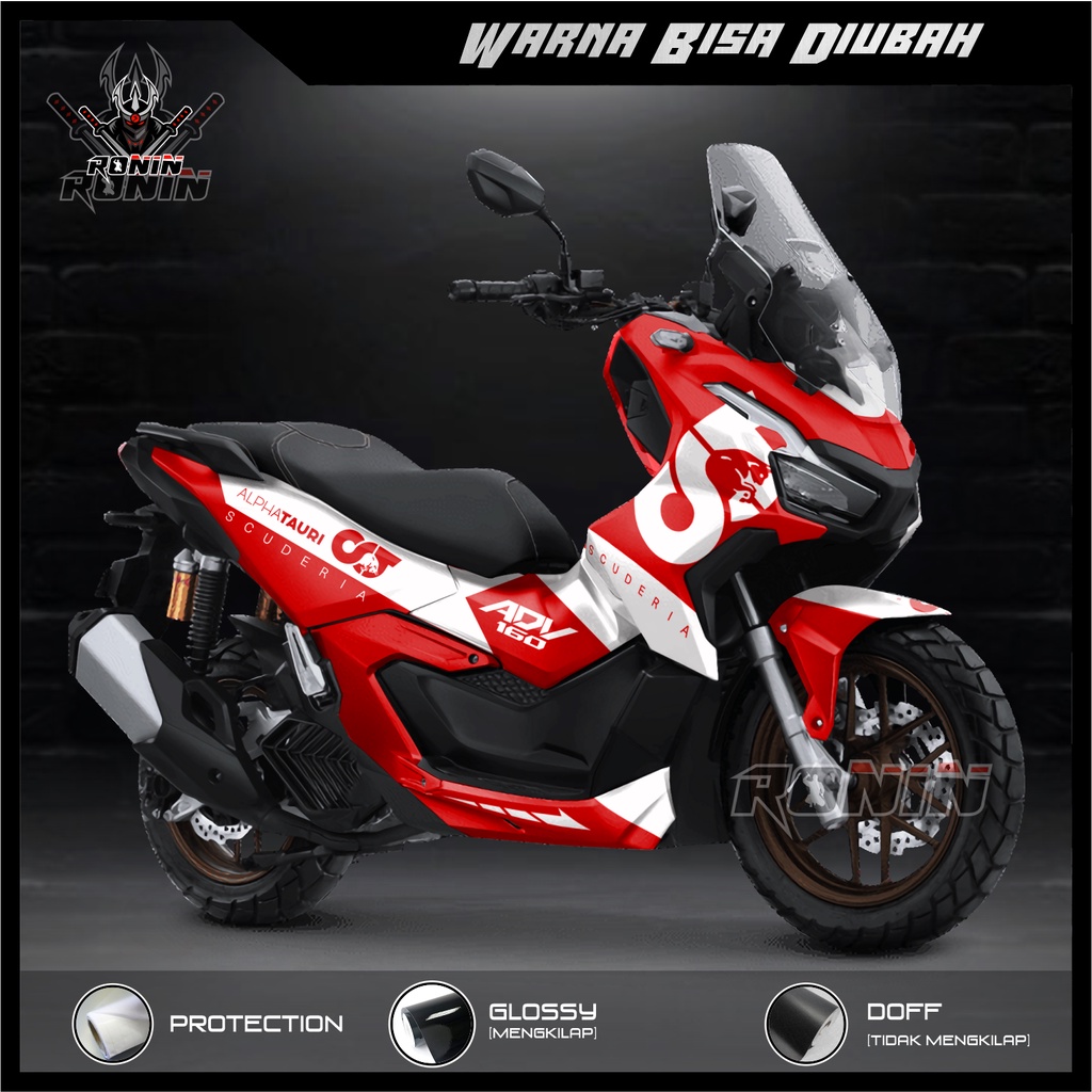 Sticker Decal FULL BODY All New ADV 160 Motif Alphatauri Red
