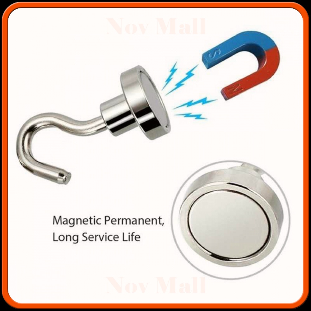 Magnet Gantungan Hook Strong Neodymium 20mm 8 PCS -ST396