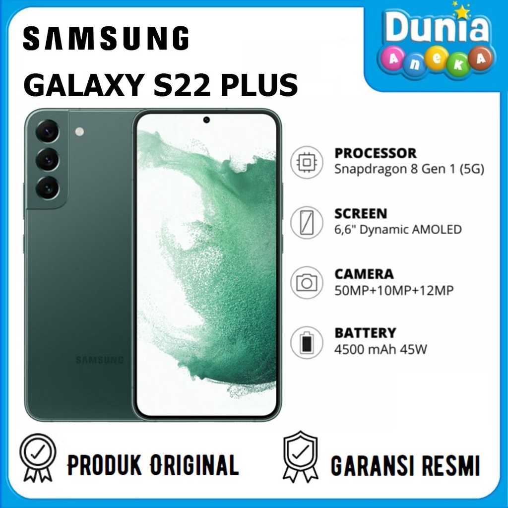 SAMSUNG GALAXY S22 PLUS 5G 8/256GB - GARANSI RESMI SEIN