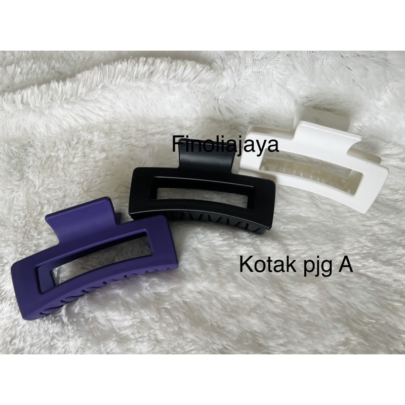 3 pcs Jedai Import Asli Jepit rambut model Kotak 6cm dan 9cm Tebal Kuat