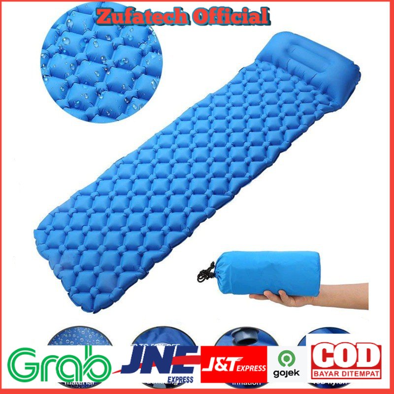 NatureBell Kasur Matras Angin Inflatable Air Rhombus Design for Sleeping Bag - NH19 - Navy Blue