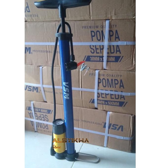 ド Pompa Angin Sepeda Motor Bola Tangan Body Besi VSM ⇰
