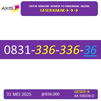 NOMOR CANTIK AXIS 0831-336-336-36