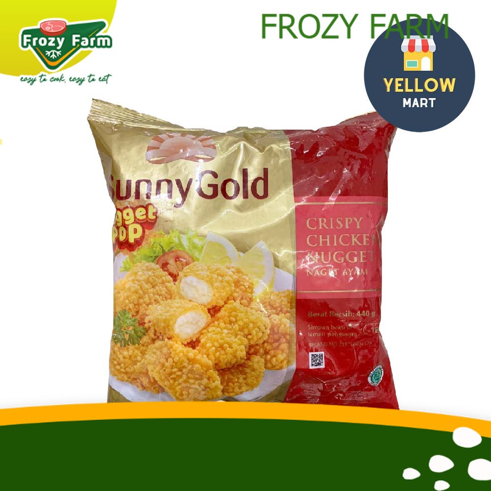 

Sunny Gold Crispy Chicken Nugget Pop 440 Gram (FROZEN FOOD BANDUNG) | Frozy Farm