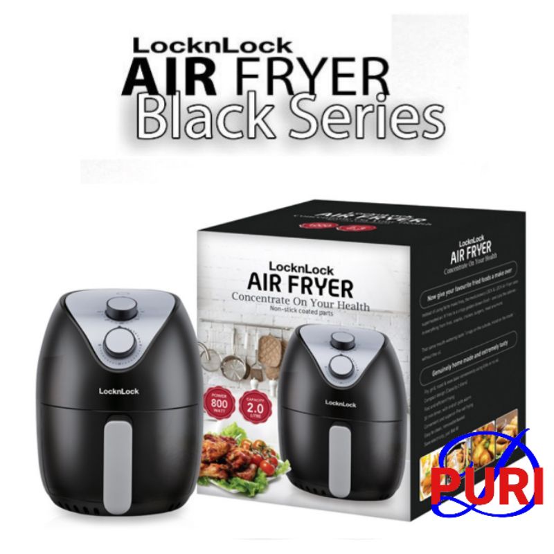 Lock & Lock Air Fryer Black Series EJF-122 Locknlock Original