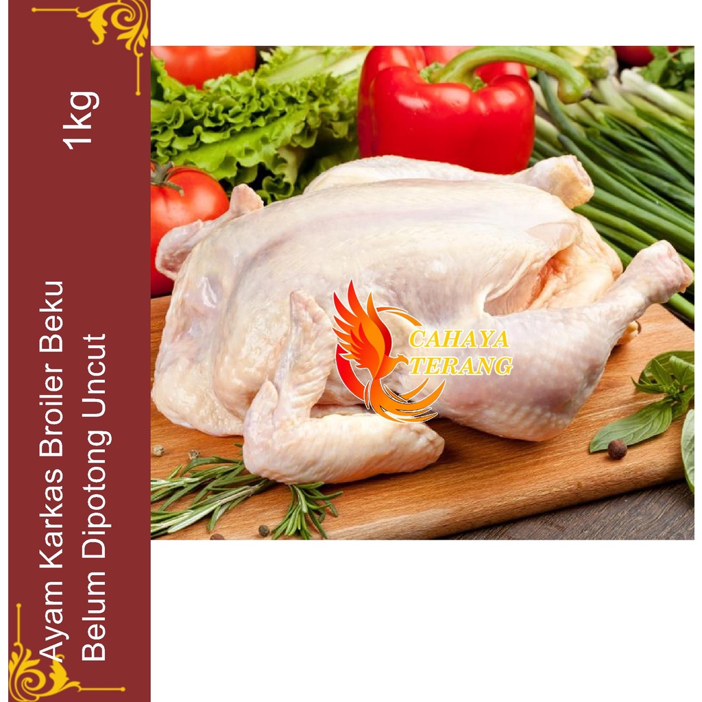 Jual Ayam Karkas Broiler Beku Frozen Chicken Belum Dipotong Uncut 1 Kg ...