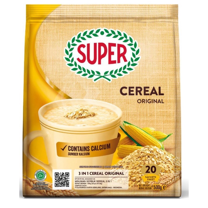 

✿ BISA COD✿ SUPER INSTANT CEREAL - NATURAL 20'S