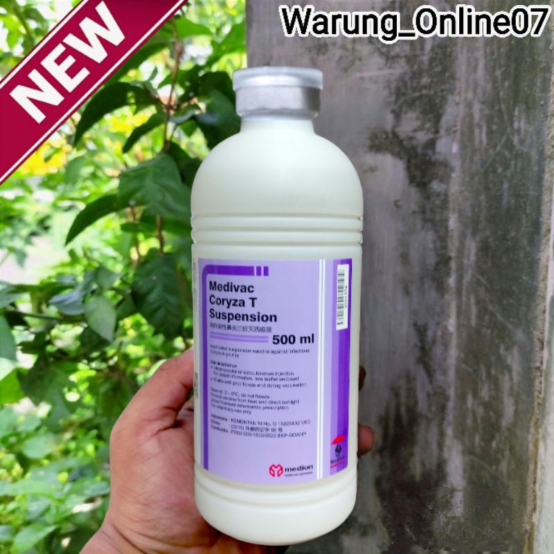 Vaksin Medivac Coryza TQ Suspension Putih Netto 500ml Dosis 1000 Ekor Vaksin Ayam Mencegah Penyakit 