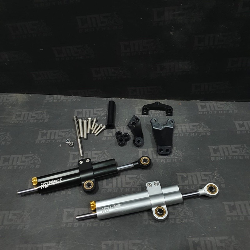 Steering Damper Stabilizier Stang No Brandz Set Bracket Damper CNC Kawasaki ER6 Er 6