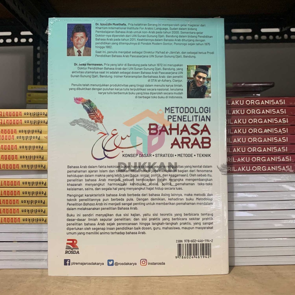 Metodologi Penelitian Bahasa Arab Konsep Dasar, Strategi, Metode, Teknik - Izzuddin Musthafa #rosda