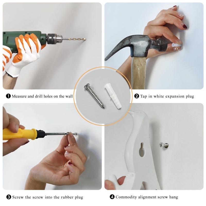Kreatif Kait Di Belakang Pintu Dinding Ada Pelubang Resin Hewan Dekorasi Mantel Kait Dinding