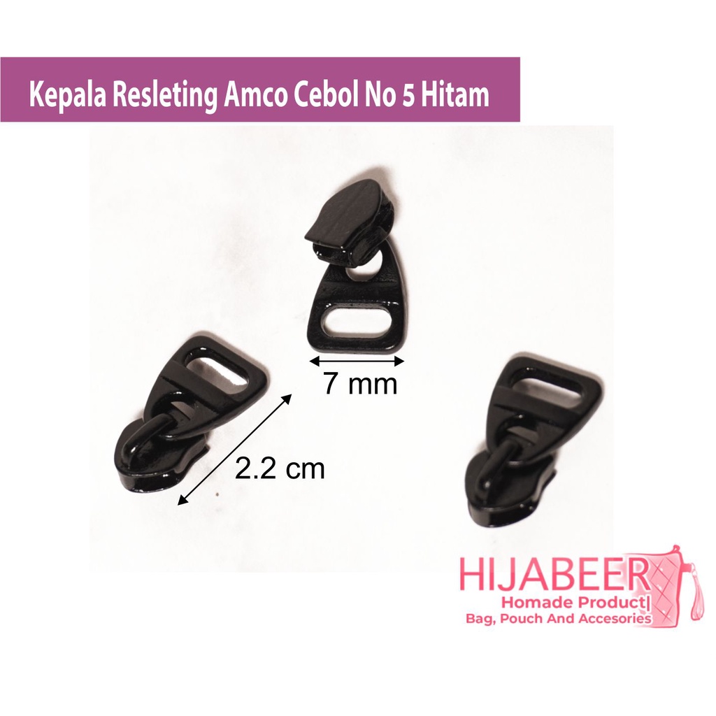 Kepala Resleting No. 5 Cebol Amco / 10 pcs