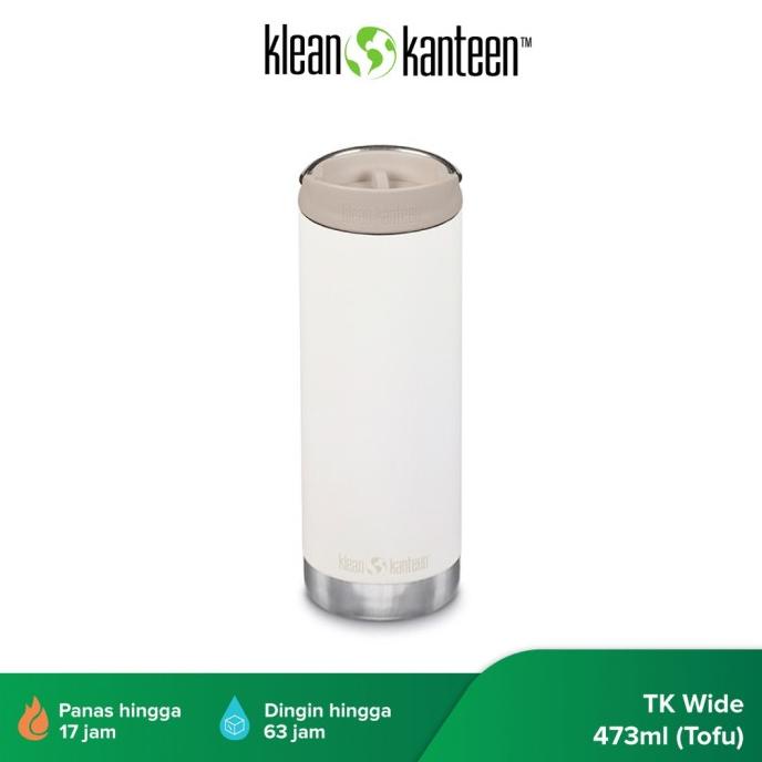 Klean Kanteen Insulated TKWide Cafe Cap Tofu 473 ml