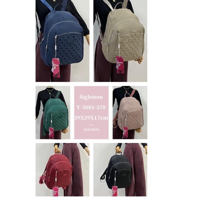 [KODE EF7DS] Tas Wanita Ransel SIGHMON Original Tas Ransel 3 in 1 Import Fashion Korea Tas Ransel Ca