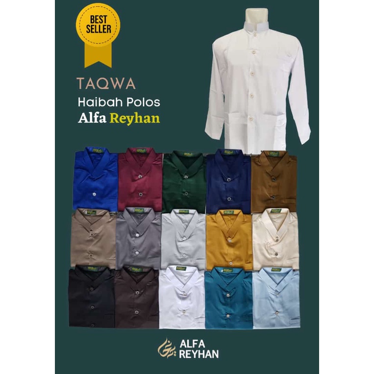 BAJU TAQWA ALFA REYHAN HAIBAH / BAJU TAQWA KEKINIAN / MUSLIM PRIA /TAQWA MODERN /BAJU TAQWA TERBARU 