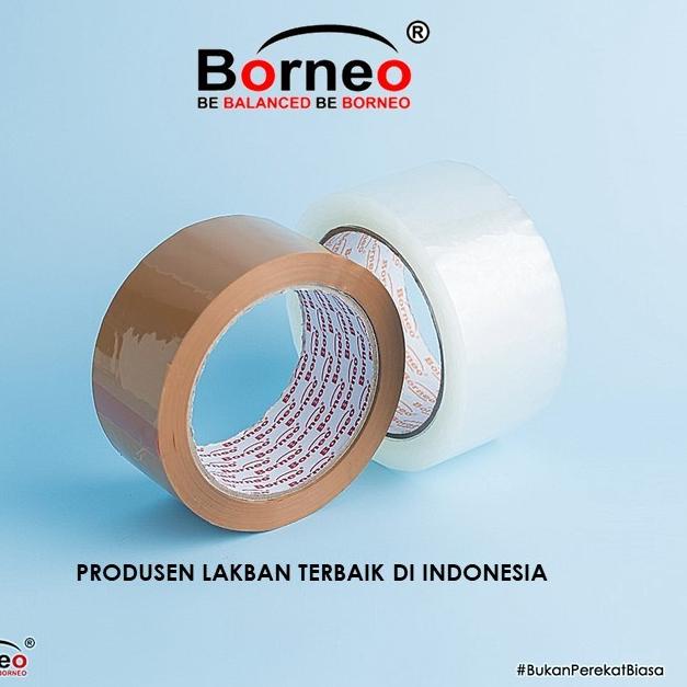 

ゅ Borneo OPP Lakban Bening / Coklat 48 mm x 90 Yard ㊥