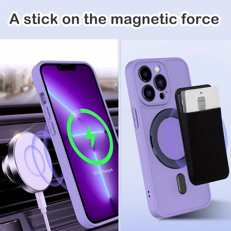 IPHONE  Kompatibel Untuk Iphone14 13 12 Universal Metal Sticker Car Mount Holder Plat Cincin Untuk Magsafe Wireless Charger Phone Charge Metal Sticker