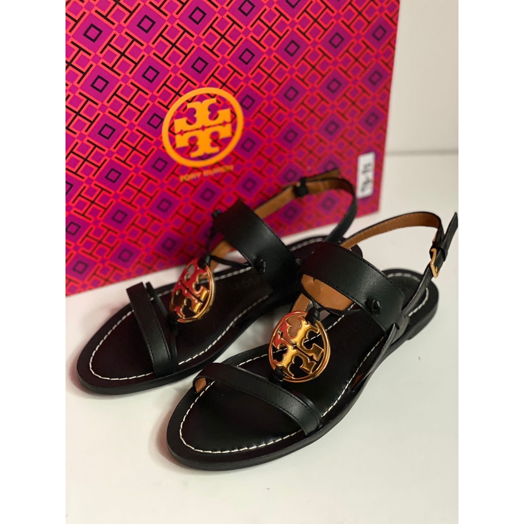 Tory burch miller sandal size 6 with box