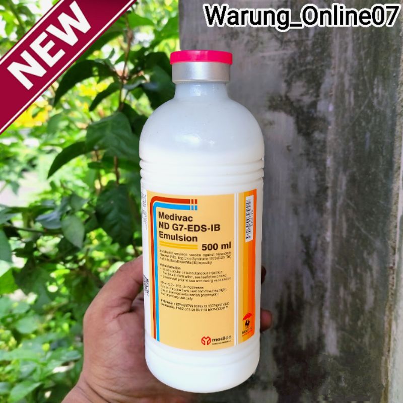 Vaksin Medivac ND G7 EDS IB Emulsion Netto 500ml Dosis 1000 Ekor Vaksin Ayam Mencegah Tetelo G7 Caca