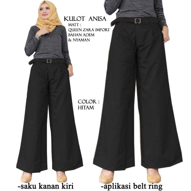 PIK - Kulot Anisa Jumbo XL (55729), XXL (57357)/ Celana Kulot Jumbo/ Celana Wanita