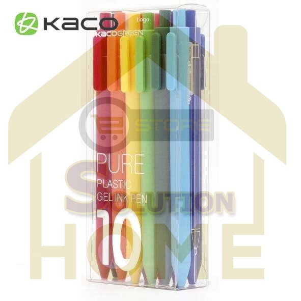 

HSS TOOLS - KACO PURE Candy Gel Pen Pena Pulpen Bolpoin 0.5mm 10PCS - K1015 (Colorful Ink)