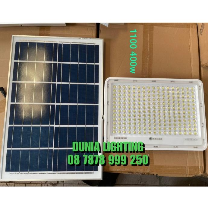 LAMPU SOROT LED TENAGA SURYA 400WATT FLOOD LIGHT SOOAR 400W 400 WATT