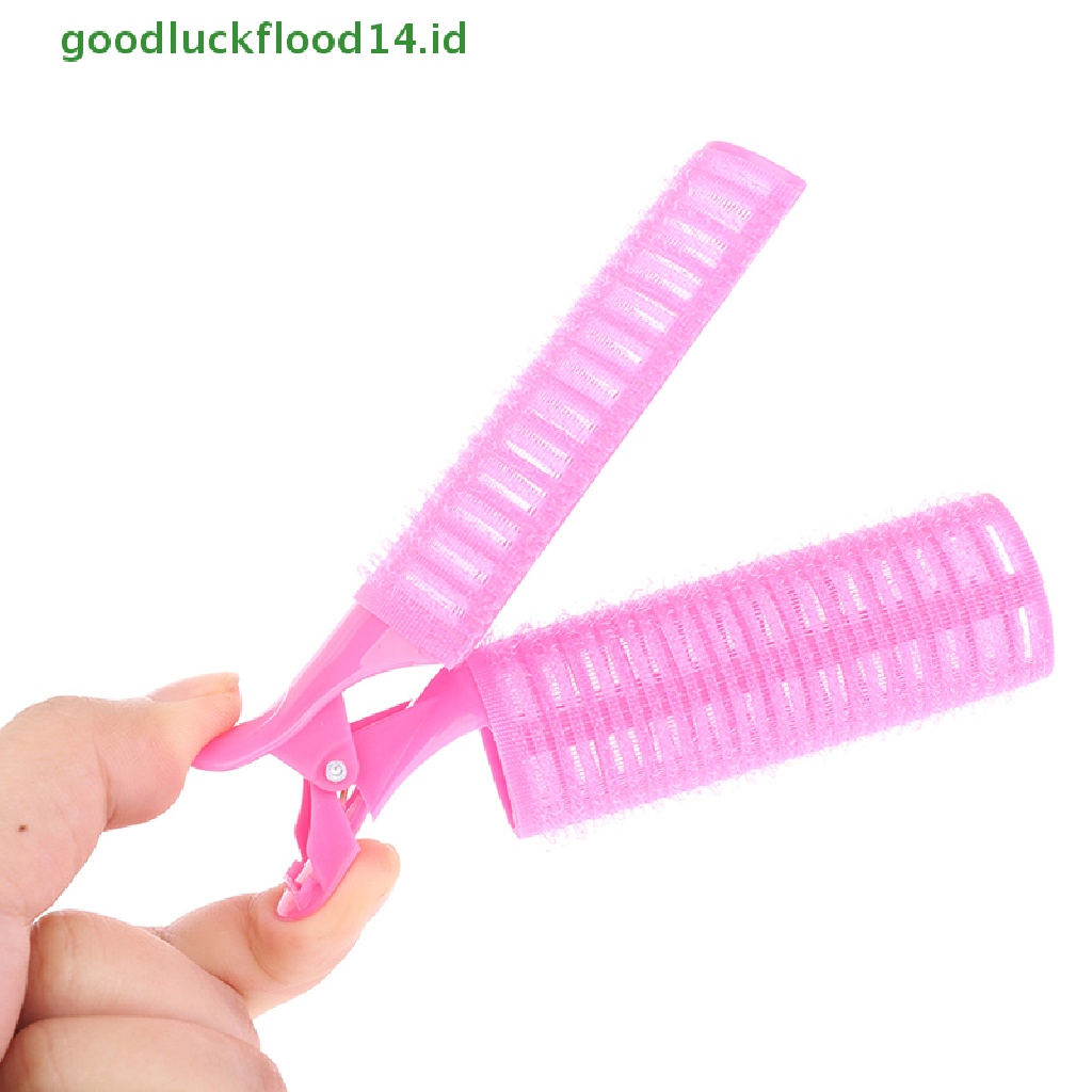 [GOOGFOUR] 2pcs Magic Curlers Self-adhesive Curling Hair Lazy Curling Tube Alat Salon [TOP]