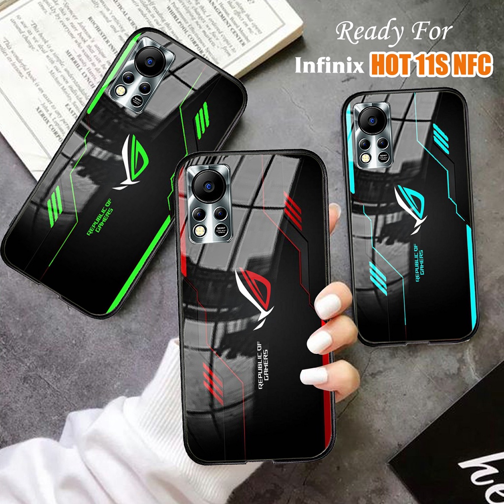Softcase Infinix HOT 11S NFC - Softcase Kaca Infinix HOT 11S NFC [1H]- Infinix hot 11s nfc case - ca