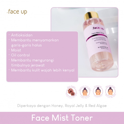 .FACE UP Face Mist Toner 100ml (SINERGIA)