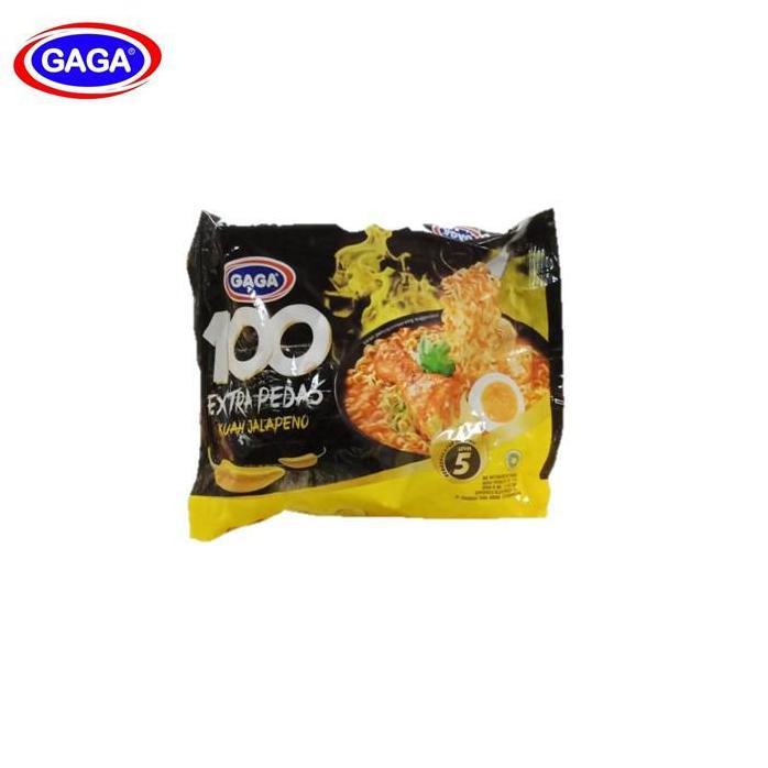 

ッ Gaga 100 Mie Instan Extra Pedas Kuah Jalapeno 2 x 75 gr ㅮ